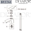 Bristan Pivot Basin Mixer Clicker Waste Tap Spares